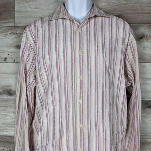 Alfani* Men's‎ Long Sleeve Button Down Shirt~ Size Large (Multicolor)